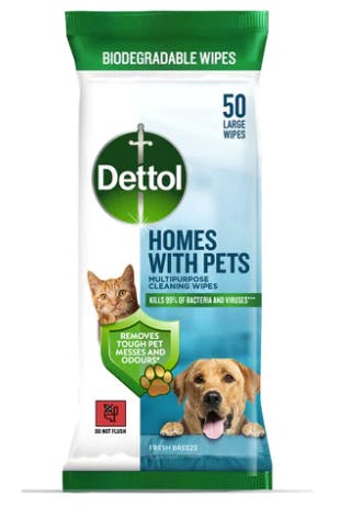 Dettol Wipes Purpose Cleaner For Pets 50 stk