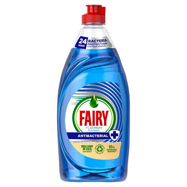 Fairy Platinum Quickwash Anti Bacterial Eucalyptus 1250 ml