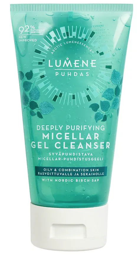 Lumene Deeply Purifying Sheet Mask Micellar Gel Cleanser 150 ml
