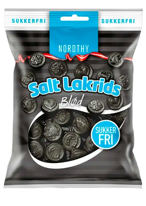 Nordthy Sukkerfri Saltlakrids 65 g