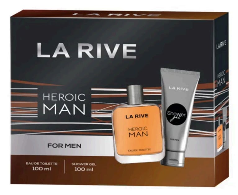 La Rive Heroic Man EDT Gift Set 100 ml + 100 ml