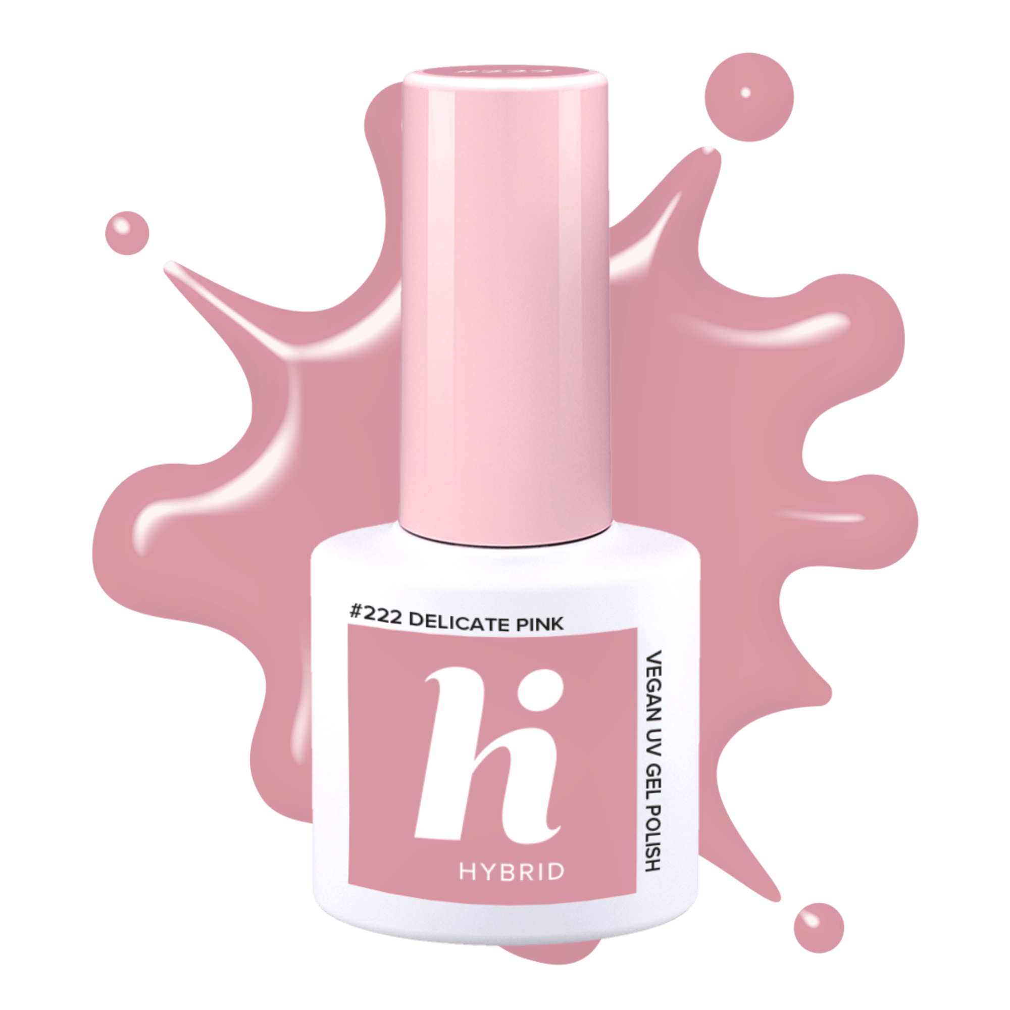 Hi Hybrid #222 Hybrid UV Gel Polish Delicate Pink 5 ml