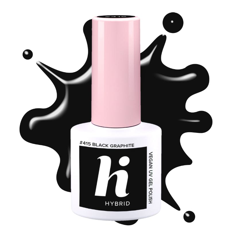 Hi Hybrid #415 Hybrid UV Gel Polish Black Graphite 5 ml