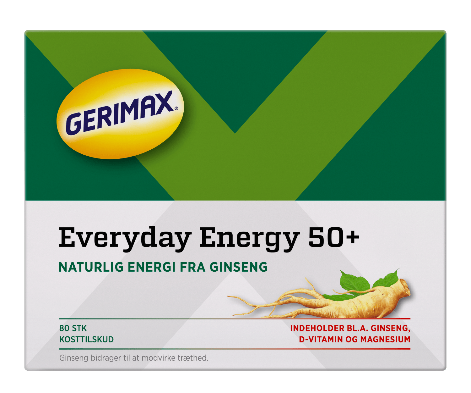 Gerimax Daglig Energi 50+ 80 stk