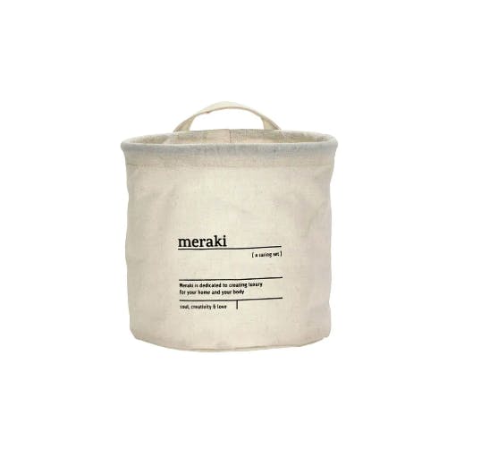 Meraki Storage basket, MKCaring, White White 1 pcs