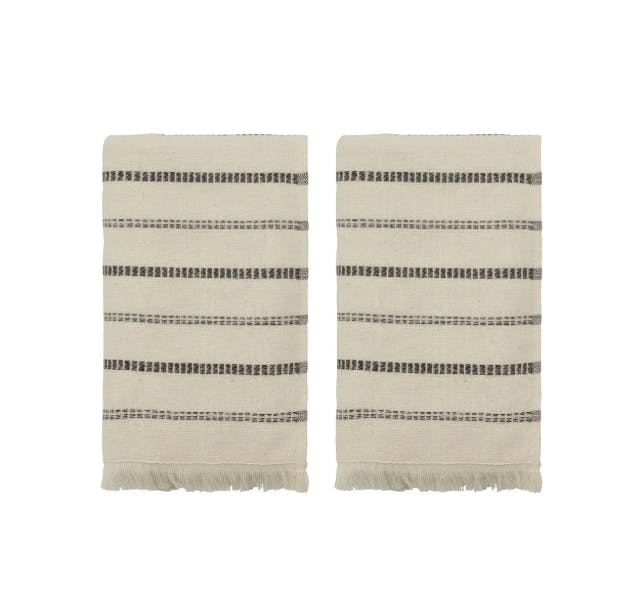 Meraki Towel, MKTrue, Off-white;Black Off-white, Black 1 pcs