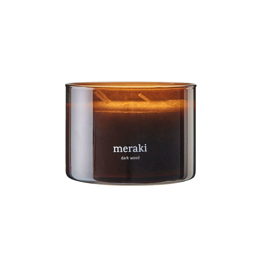 Meraki Scented Candle Dark Wood 340 g