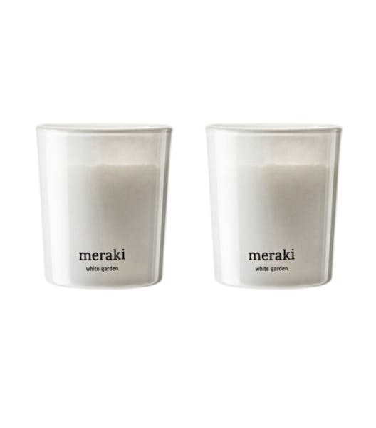 Meraki Duftlys White Garden 2 stk