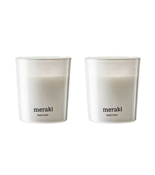 Meraki Duftlys Fresh Linen 2 stk