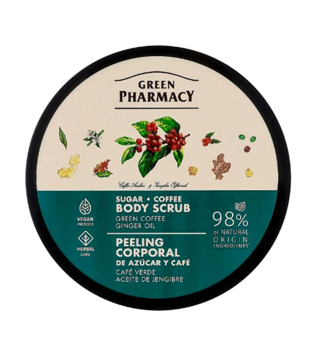 Green Pharmacy Body Scrub Green Coffee And Ginger Oil 200 ml