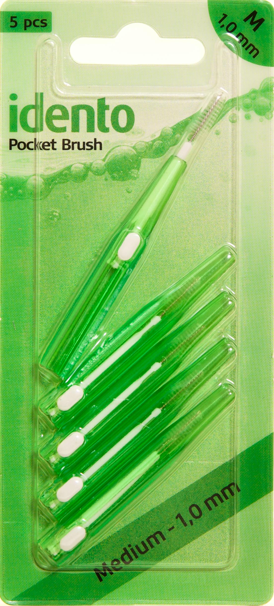 Idento Pocket Brush Medium 5 stk