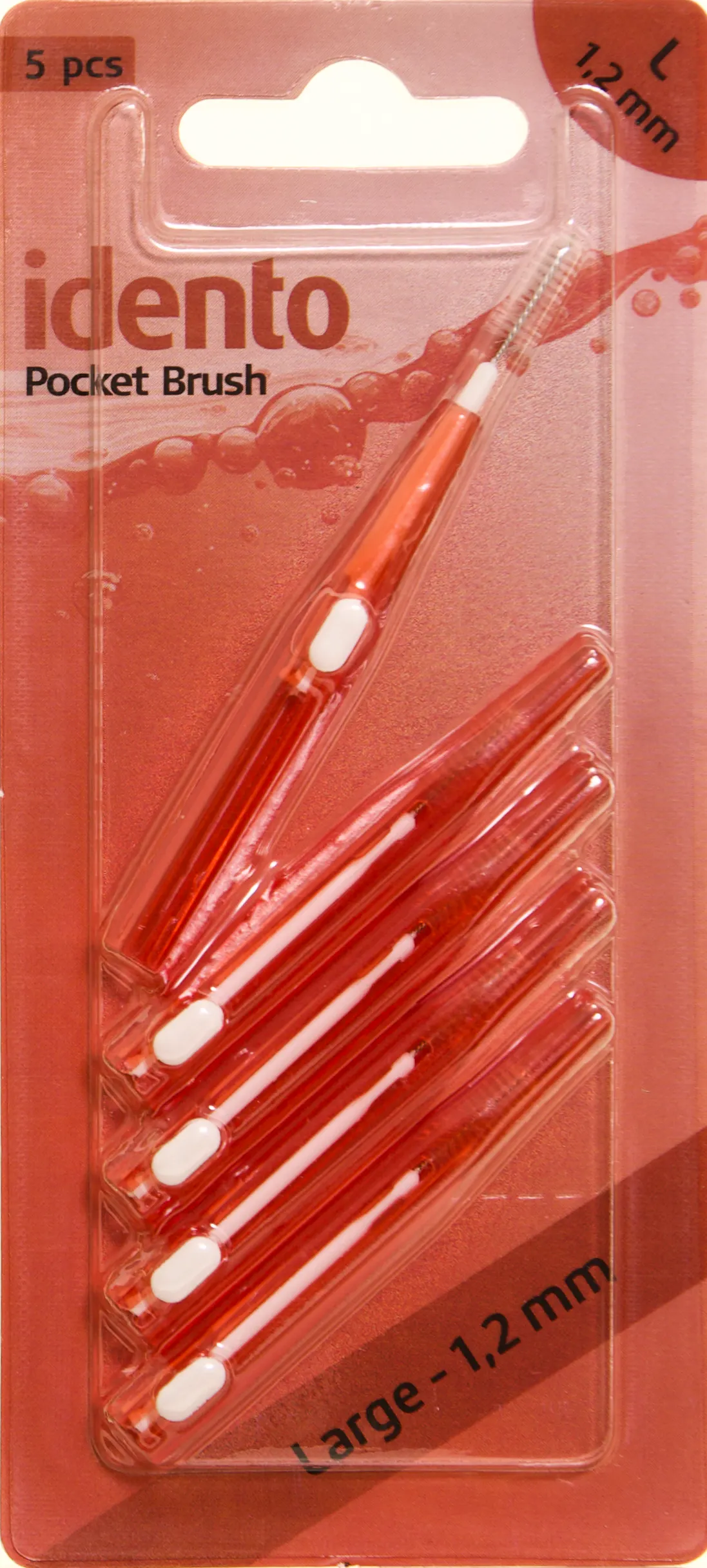 Idento Pocket Brush Large 5 st