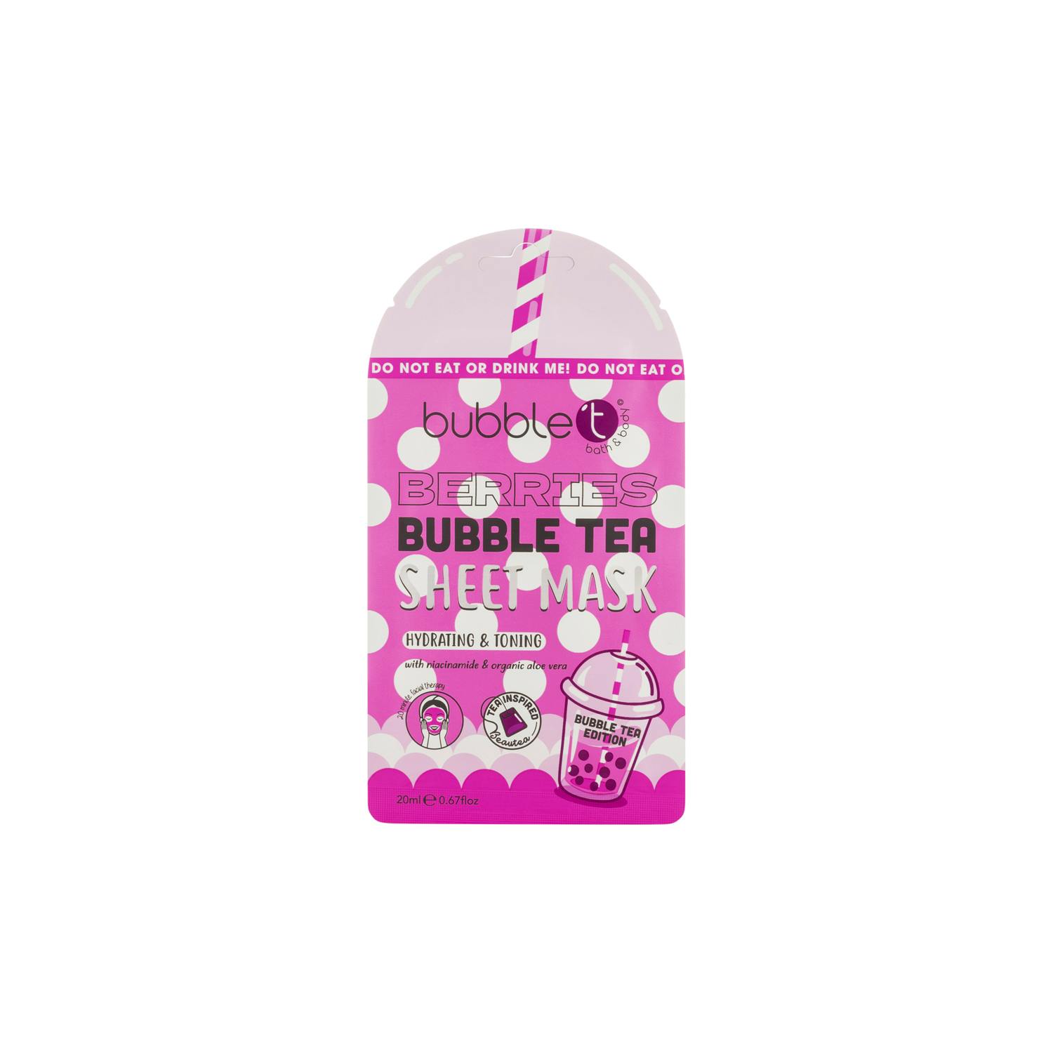 Bubble T Berries Bubble Tea Sheet Mask 20 ml