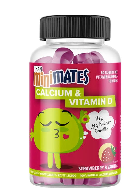 VitaYummy Calcium & D Strawberry & Vanilla 60 stk