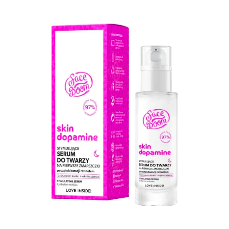Bodyboom BB FaceBoom Skin Dopamine Stimulating Serum for the First Wrinkles 0.15% Pure Retinol 30 ml
