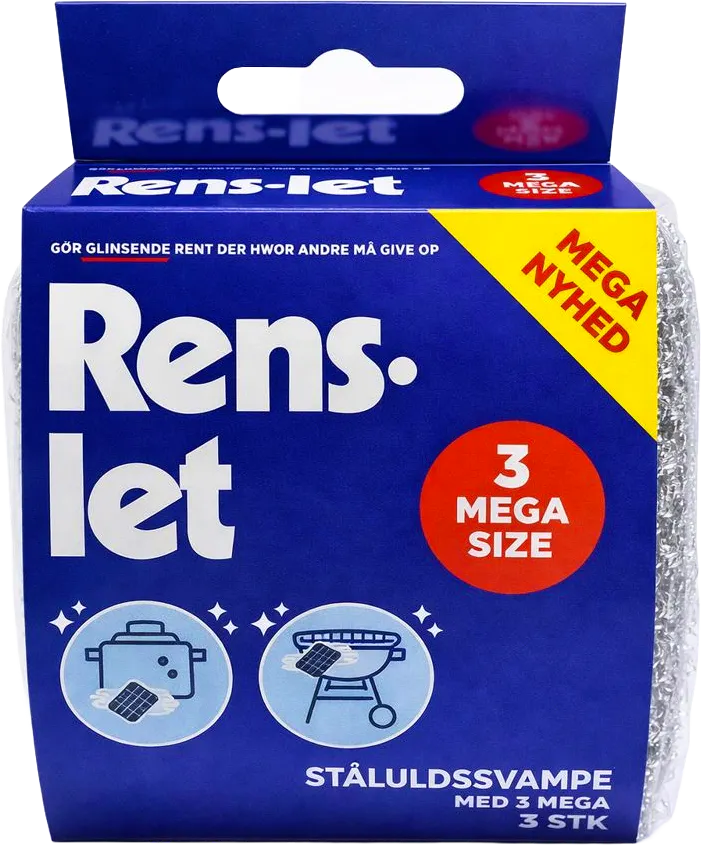 Rens-Let St&aring;luldsvamp Mega 3 stk