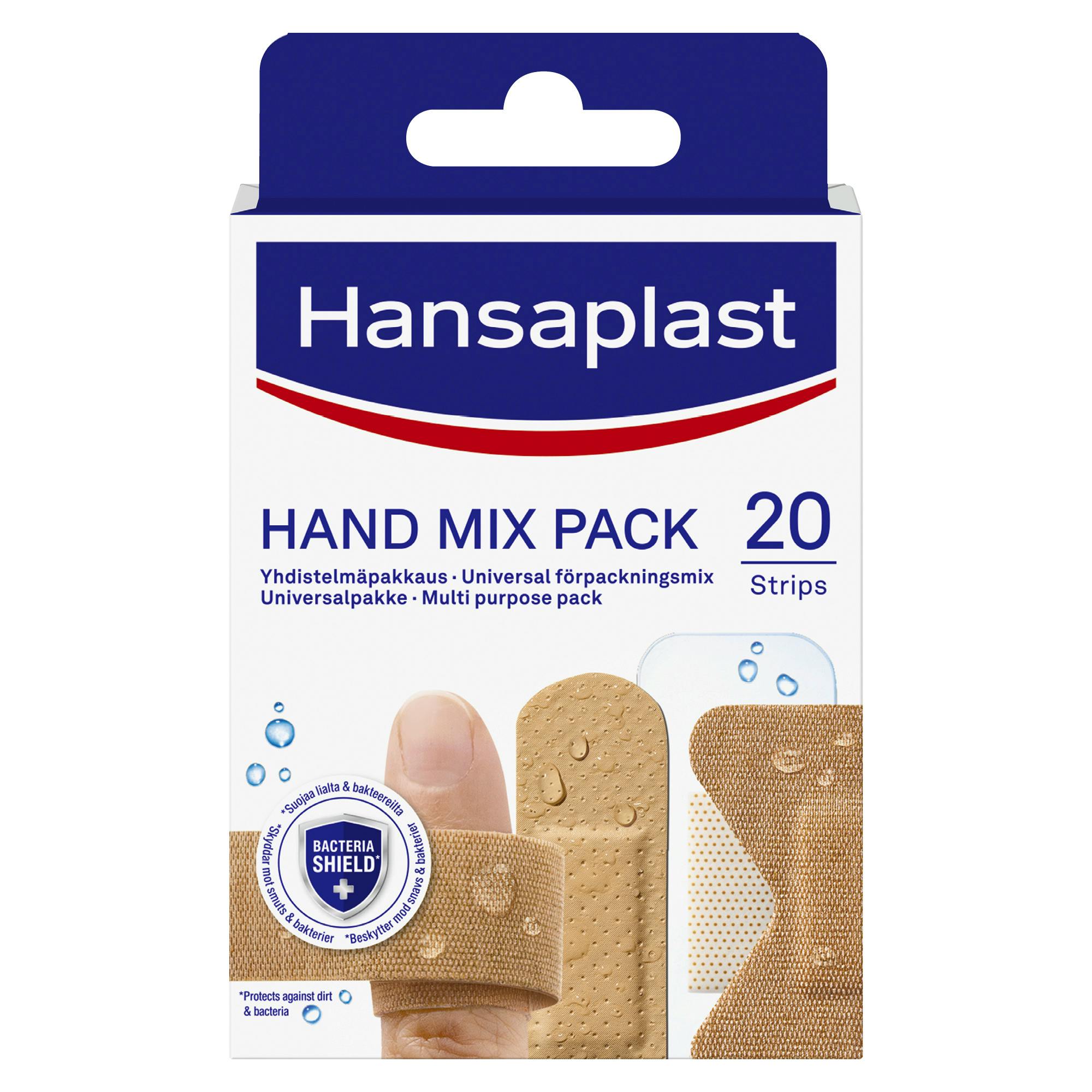 Hansaplast Hand Mix Pack 20 st