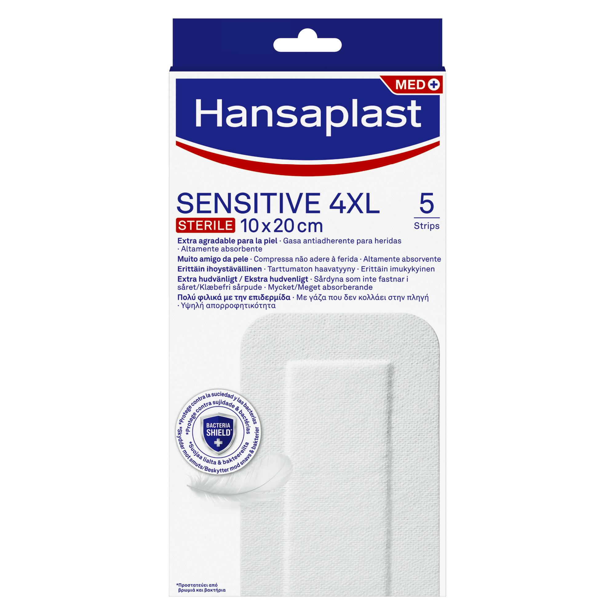 Hansaplast Sensitive 4XL 10 x 20 cm 5 st