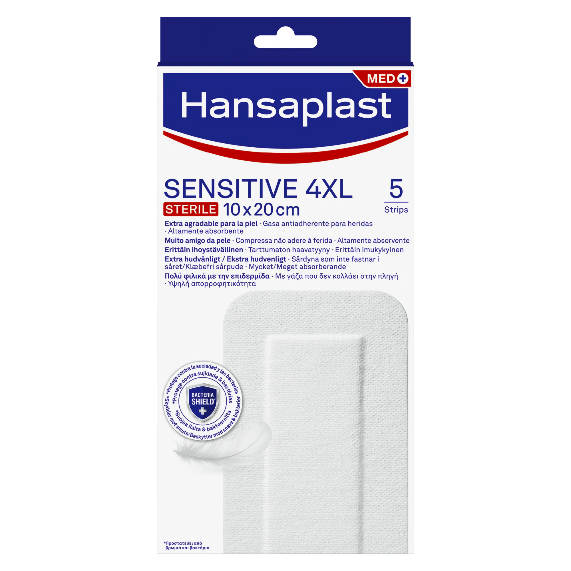 Hansaplast Sensitive 4XL 10 x 20 cm 5 pcs