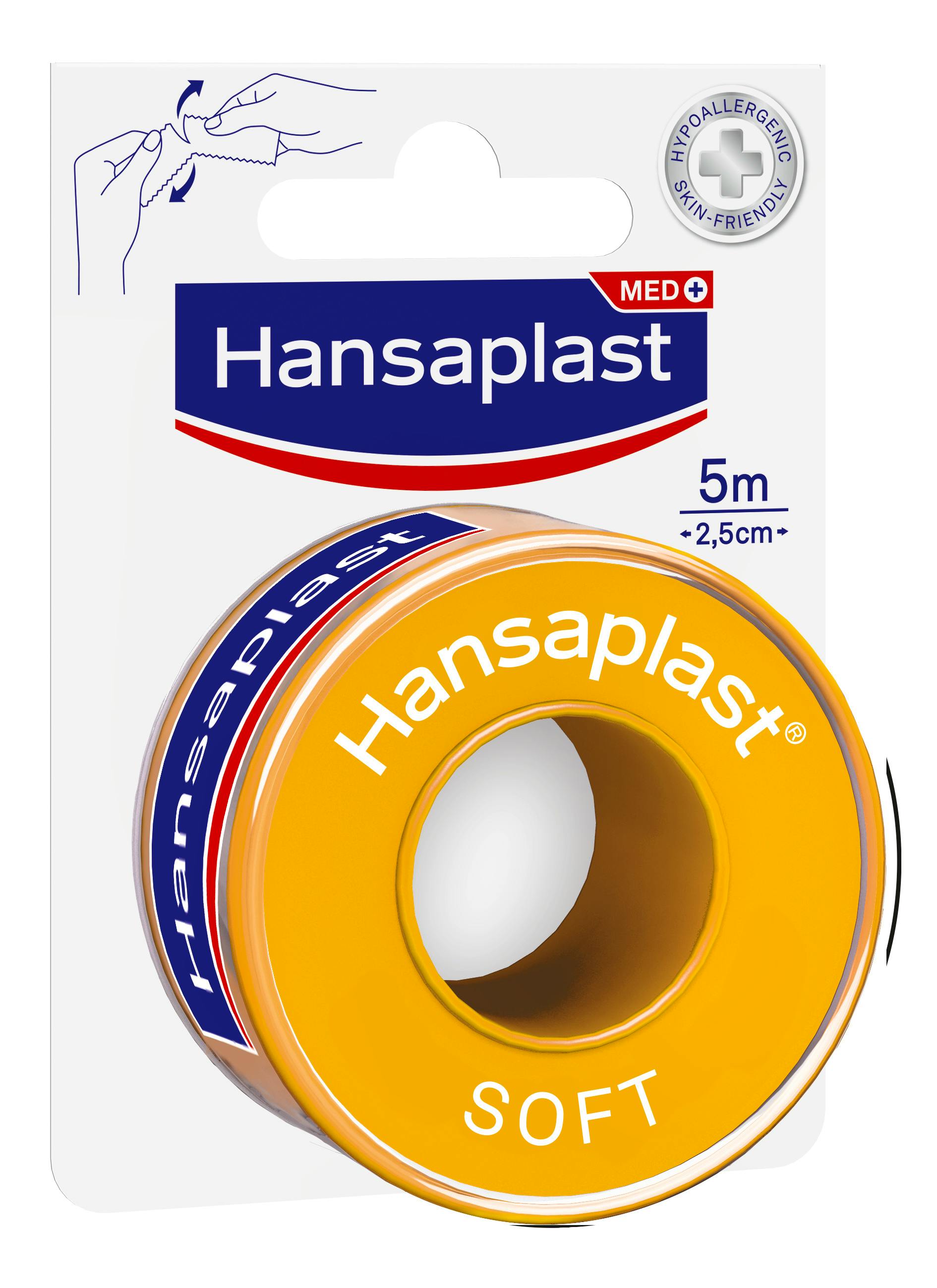 Hansaplast Soft Tape 5 mx 2,5 cm 1 st