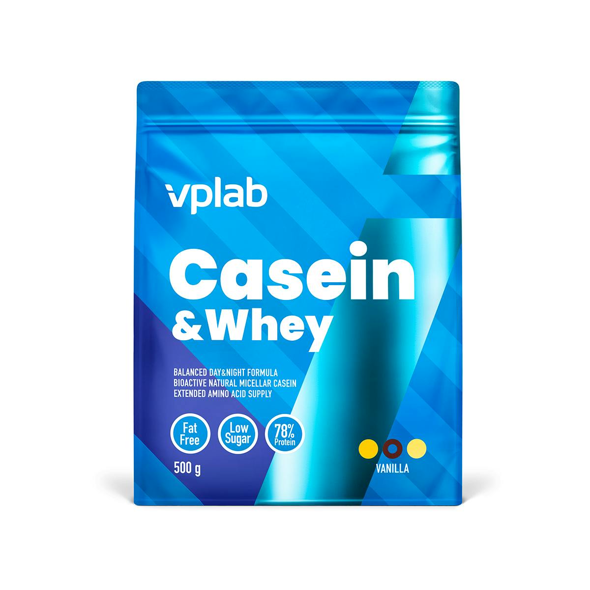 Vplab Casein & Whey Vanilla Flavour 500 g