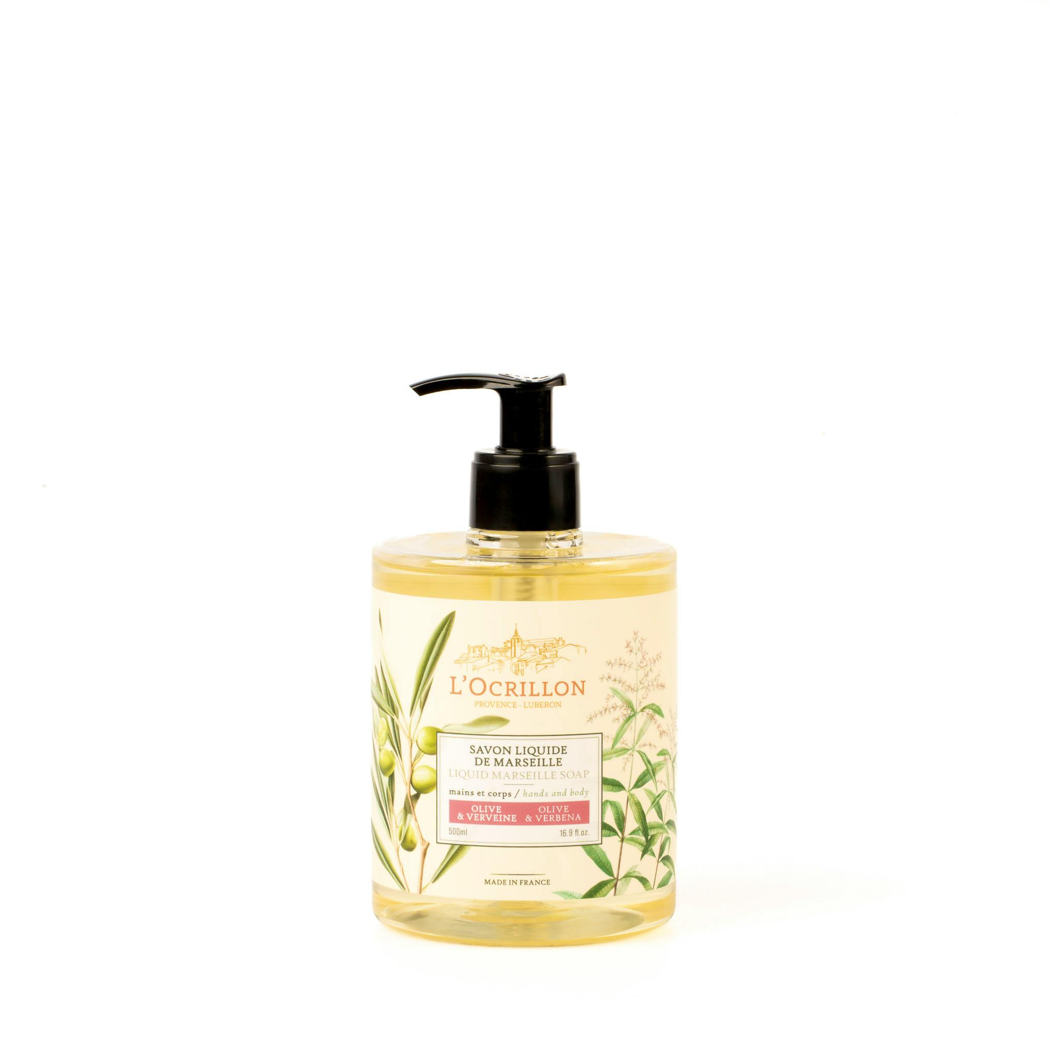 L'Ocrillon Liquid Marseille Soap Olive-Verbena 500 ml