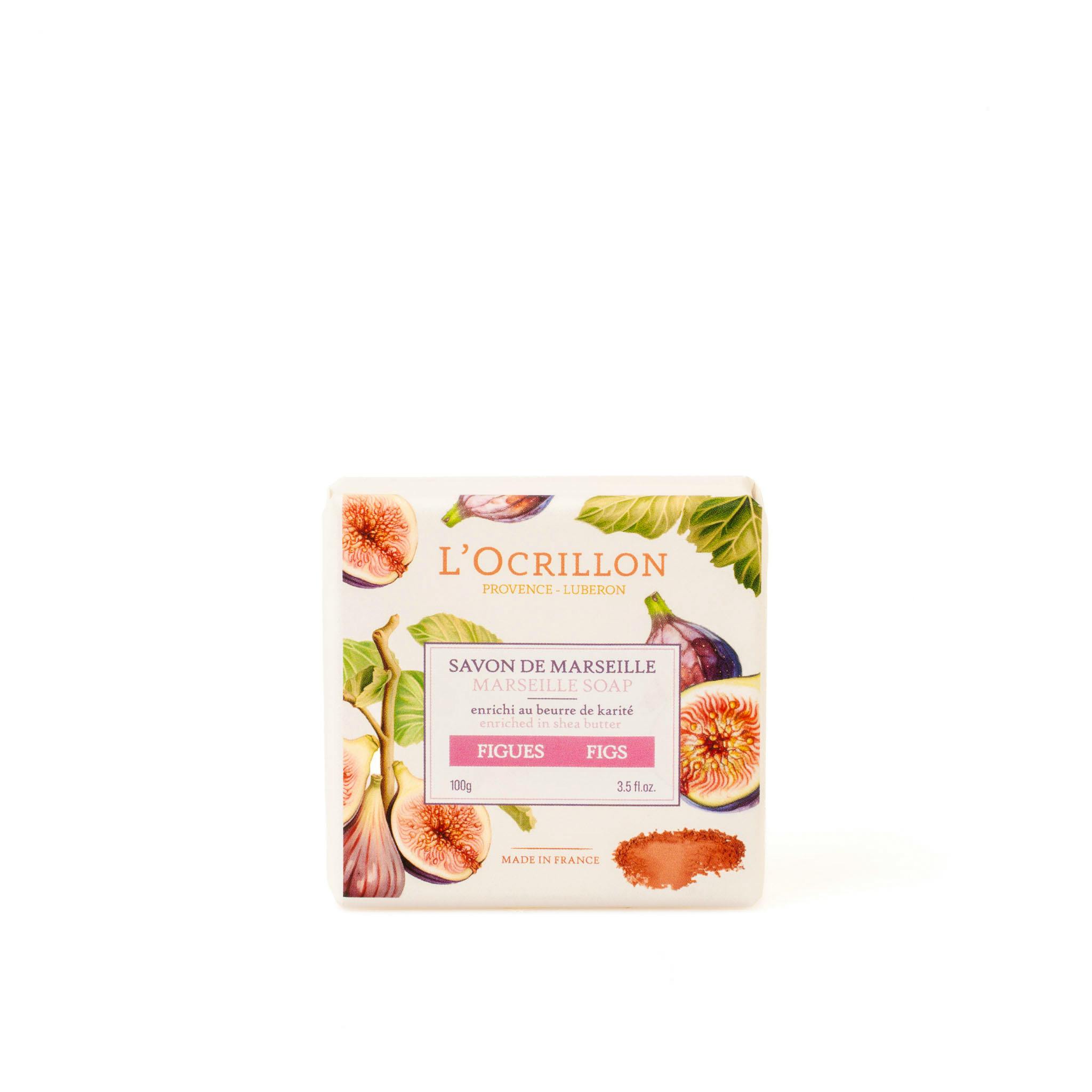 L'Ocrillon Solid Marseille Soap Figs 100 g
