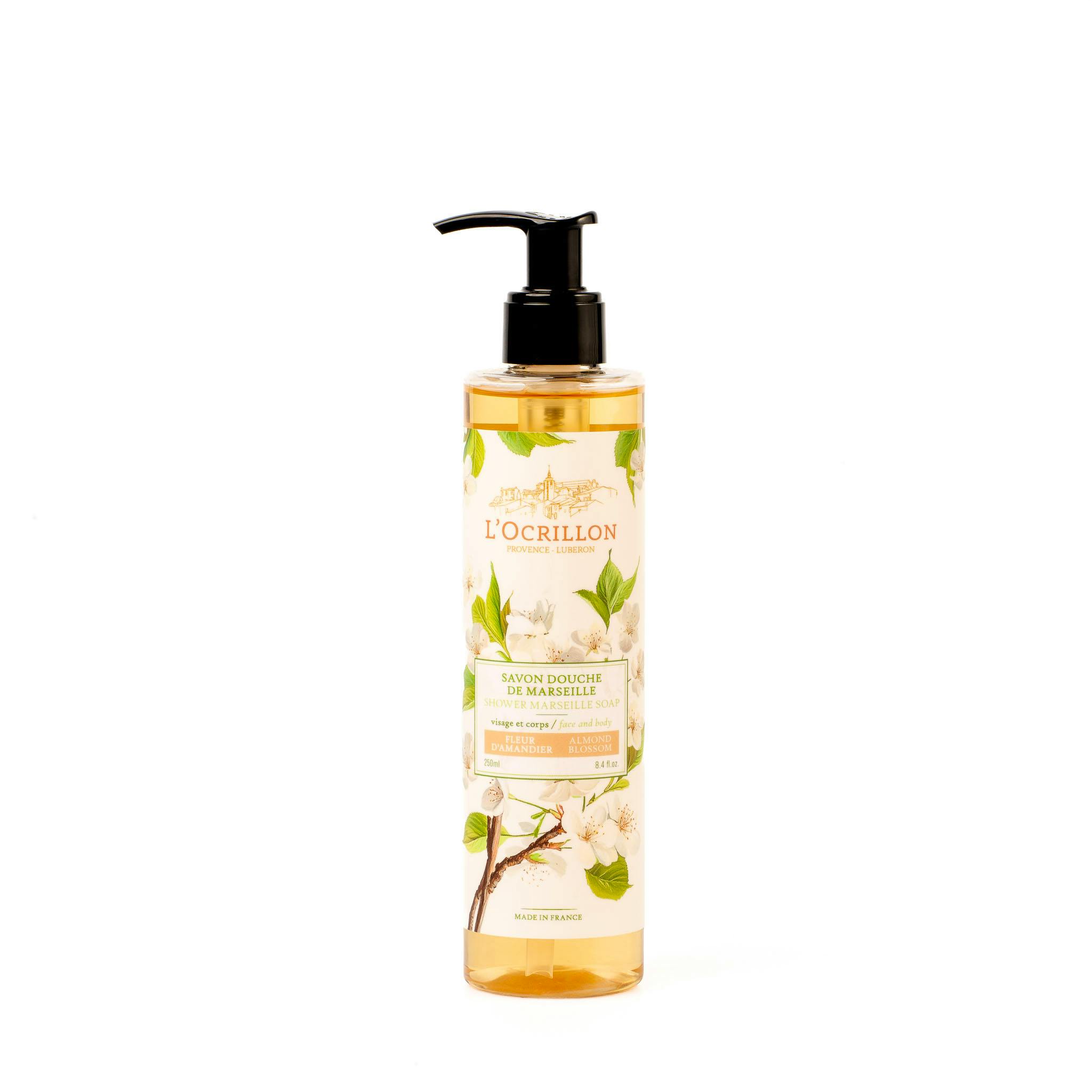 L'Ocrillon Shower Marseille Soap Almond Blossom 250 ml