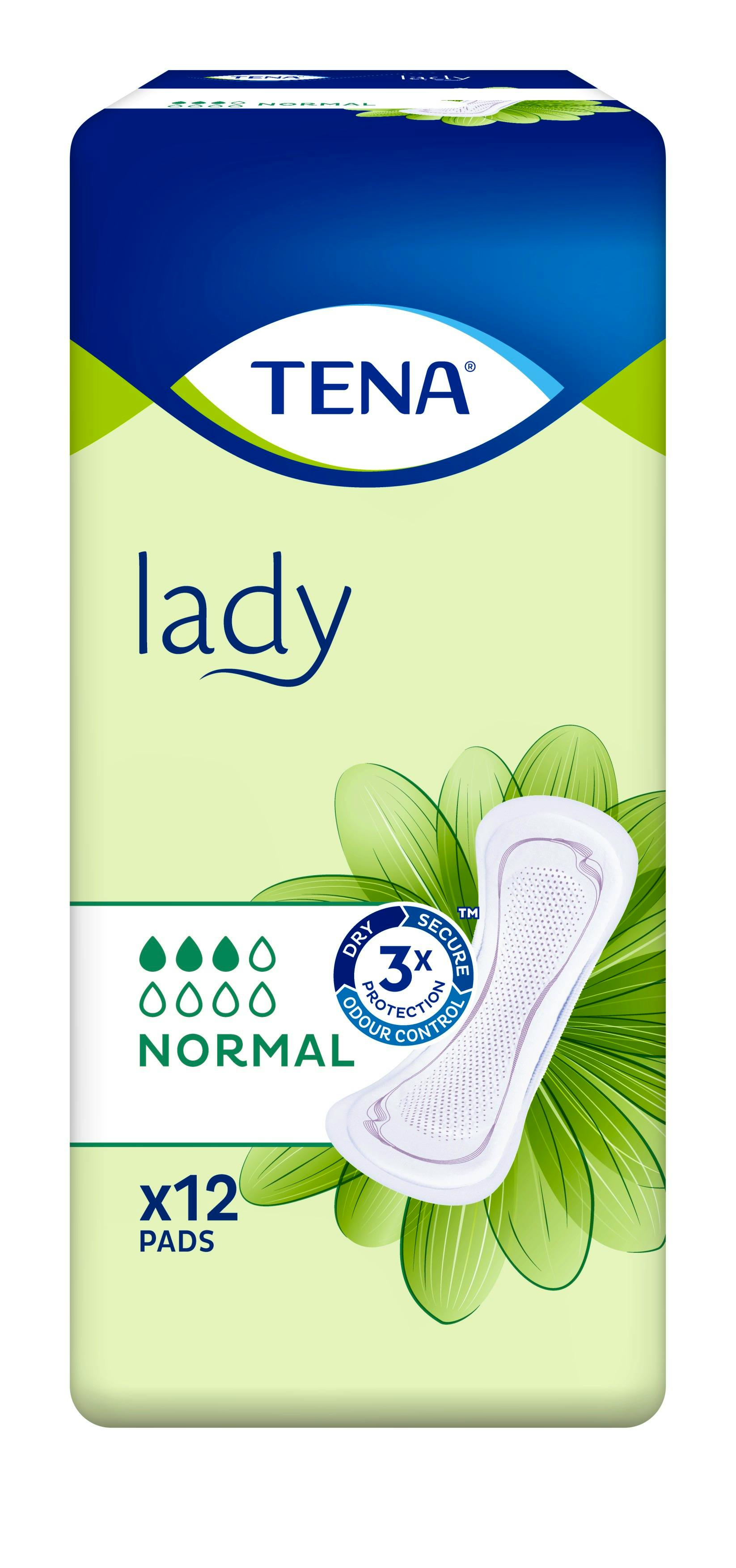 Tena Lady Extra Towel Pads - 3X Packs of 20 (60 Towels)