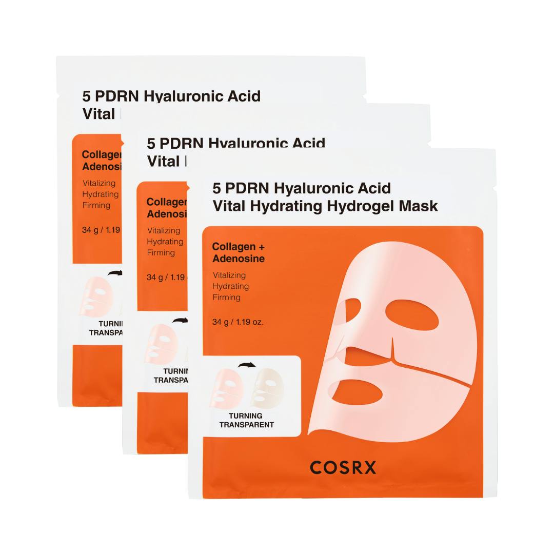 Cosrx 5 PDRN Hyaluronic Acid Vital Hydrating Hydrogel Mask 3 stk