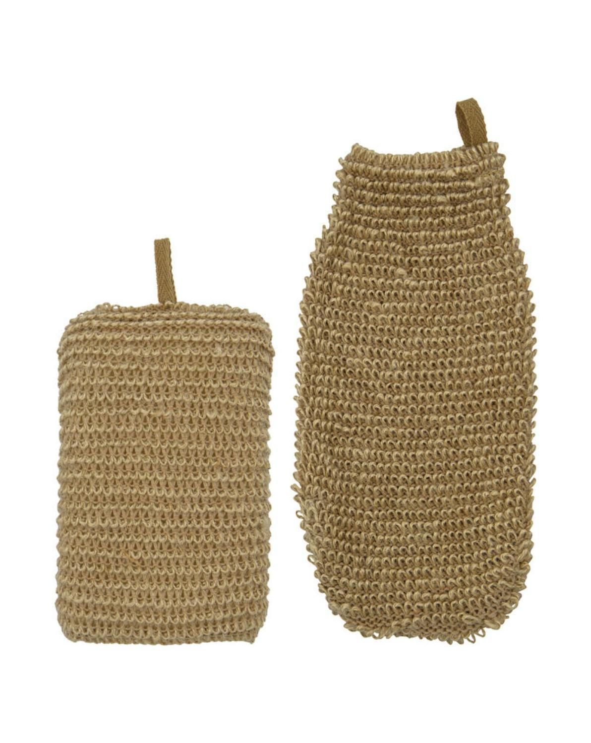 Meraki Jute Sponge & Exfoliating Glove Nature 2 st