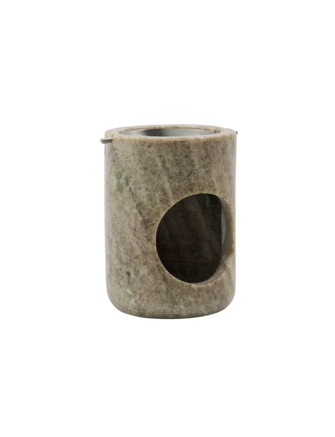 Meraki Oil Burner Marble Beige Silver Finish 1 stk
