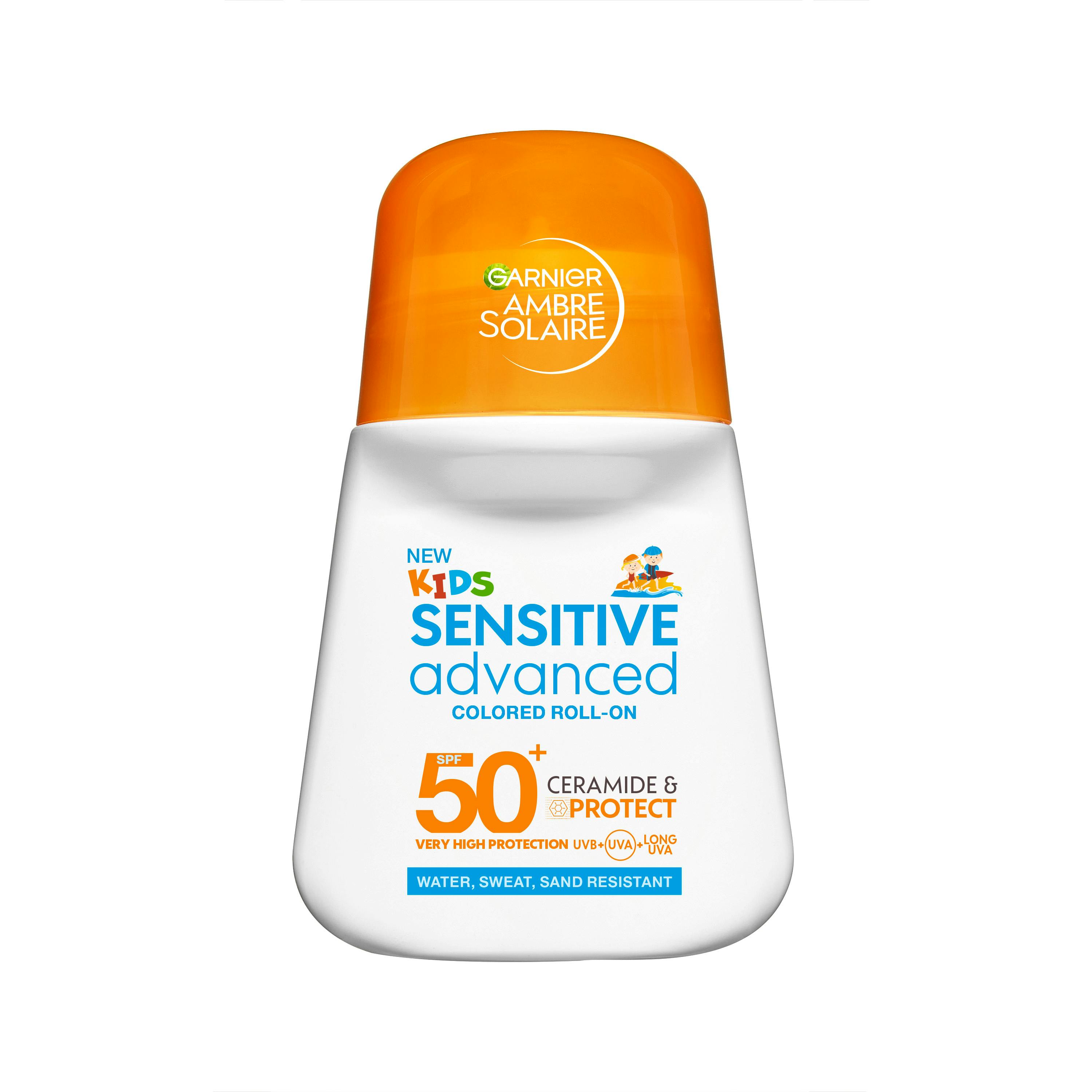 Garnier Ambre Solaire Sensitive Advanced Kids Barrier Repair Roll-on SPF 50+ 50 ml
