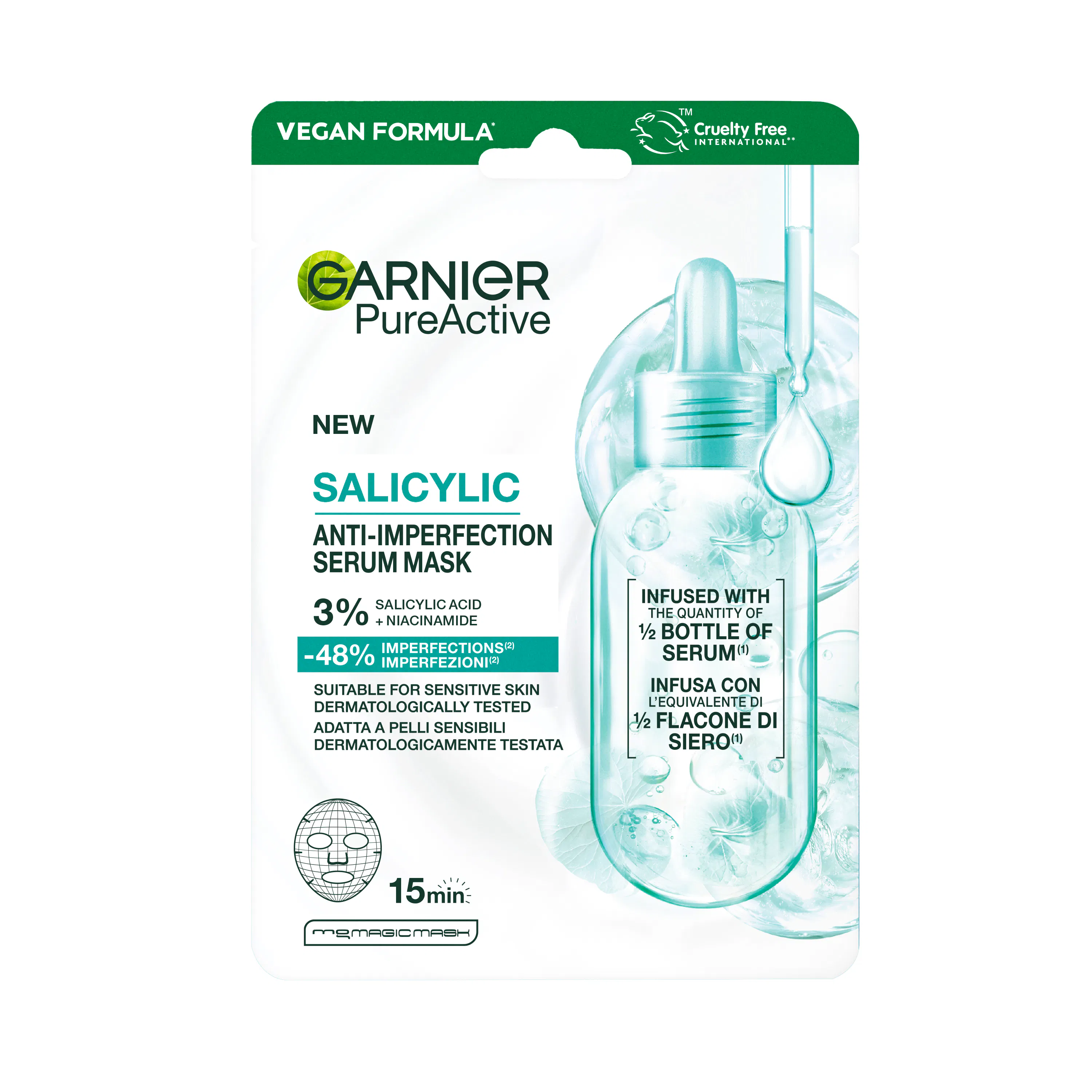 Garnier PureActive Salicylic Anti-Pimple Serum Mask 1 st