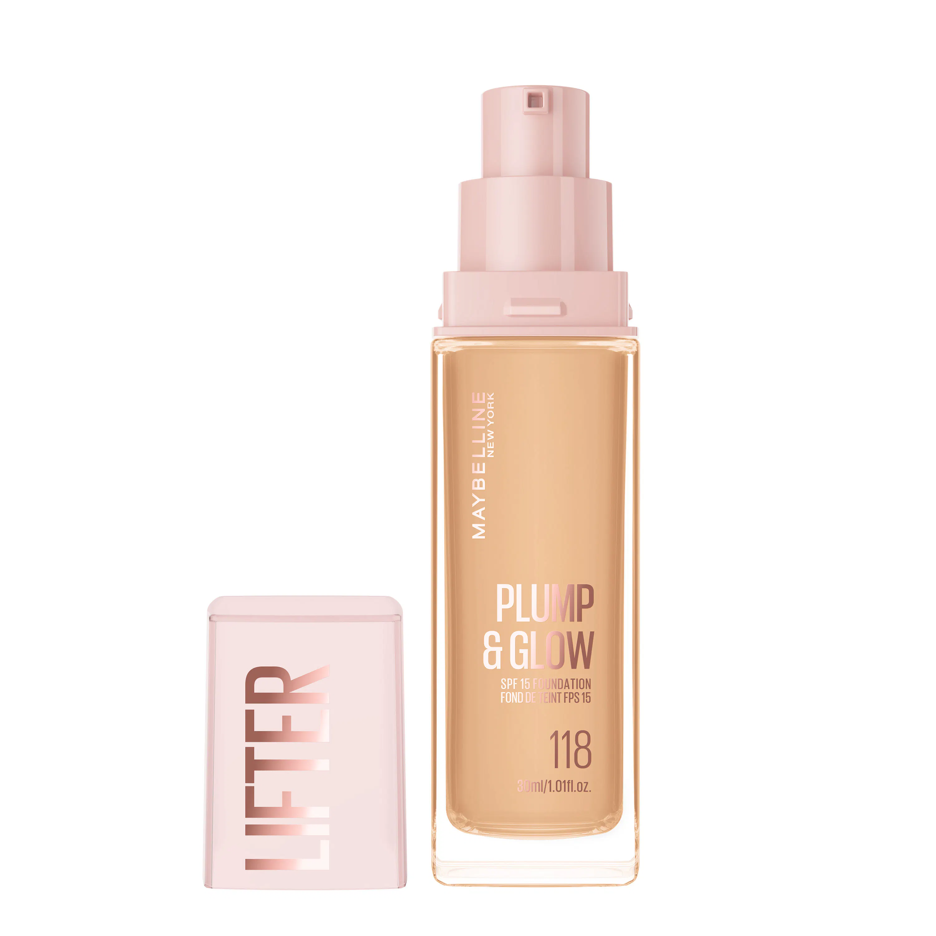 Maybelline Lifter Plump & Glow Foundation 118 30 ml