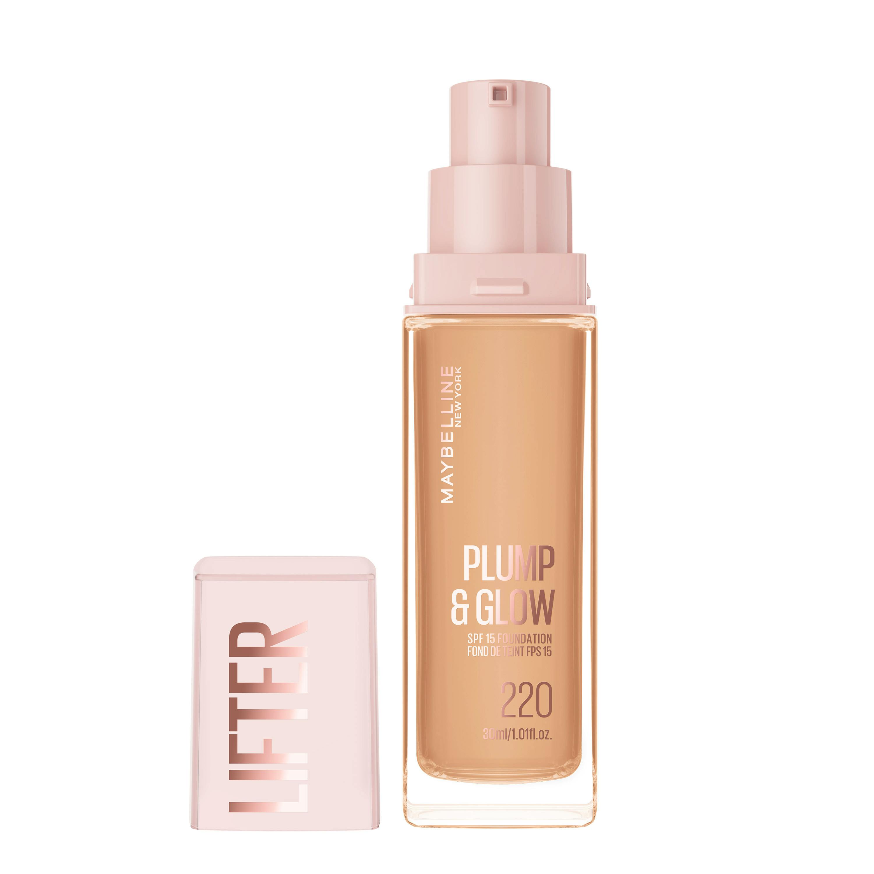 Maybelline Lifter Plump & Glow Foundation 220 30 ml