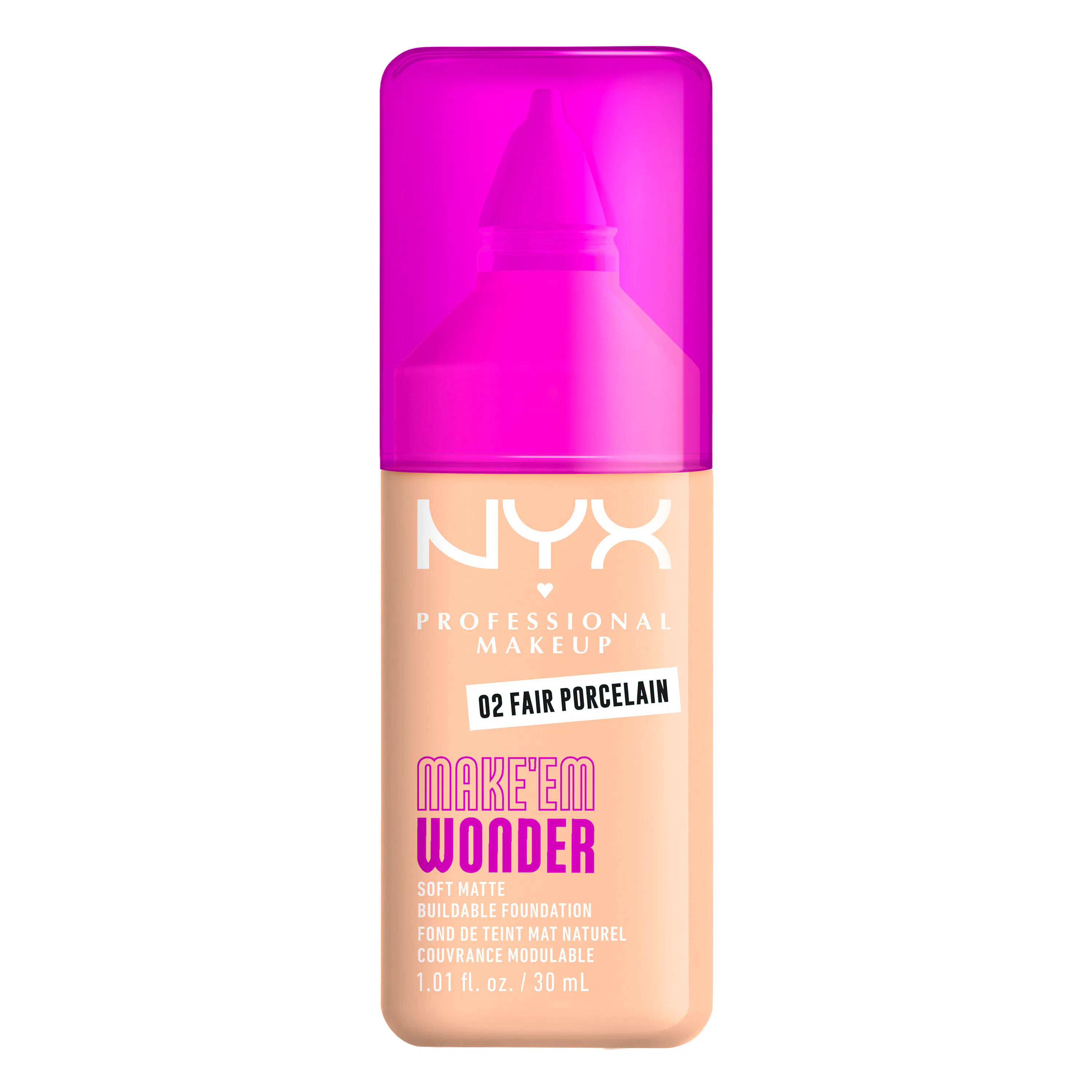 NYX Professional Make-Up Make Em Wonder Foundation 01 Pale 30 ml