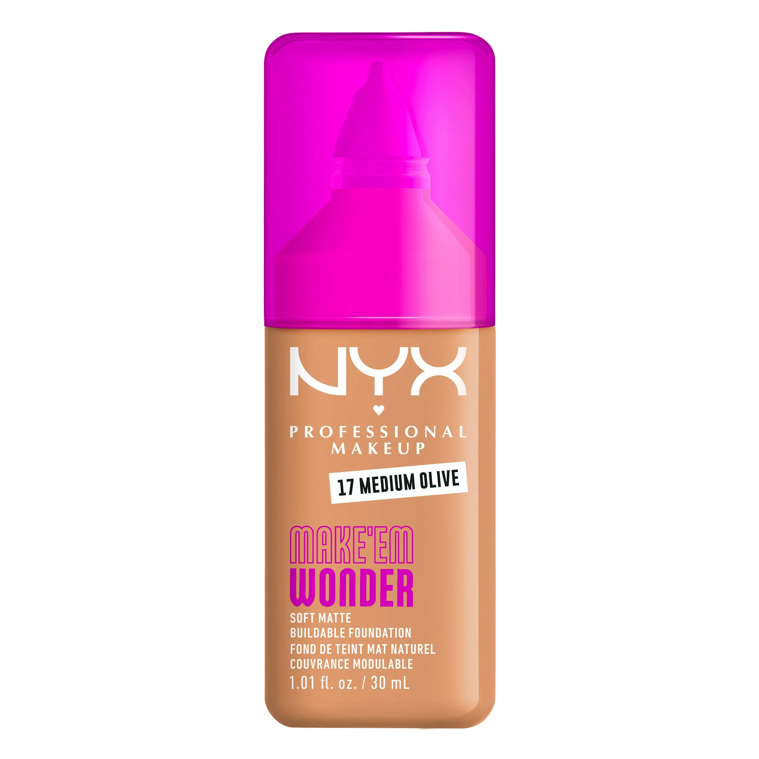 NYX Professional Make-Up Make Em Wonder Foundation 17 Medium Olive 30 ml