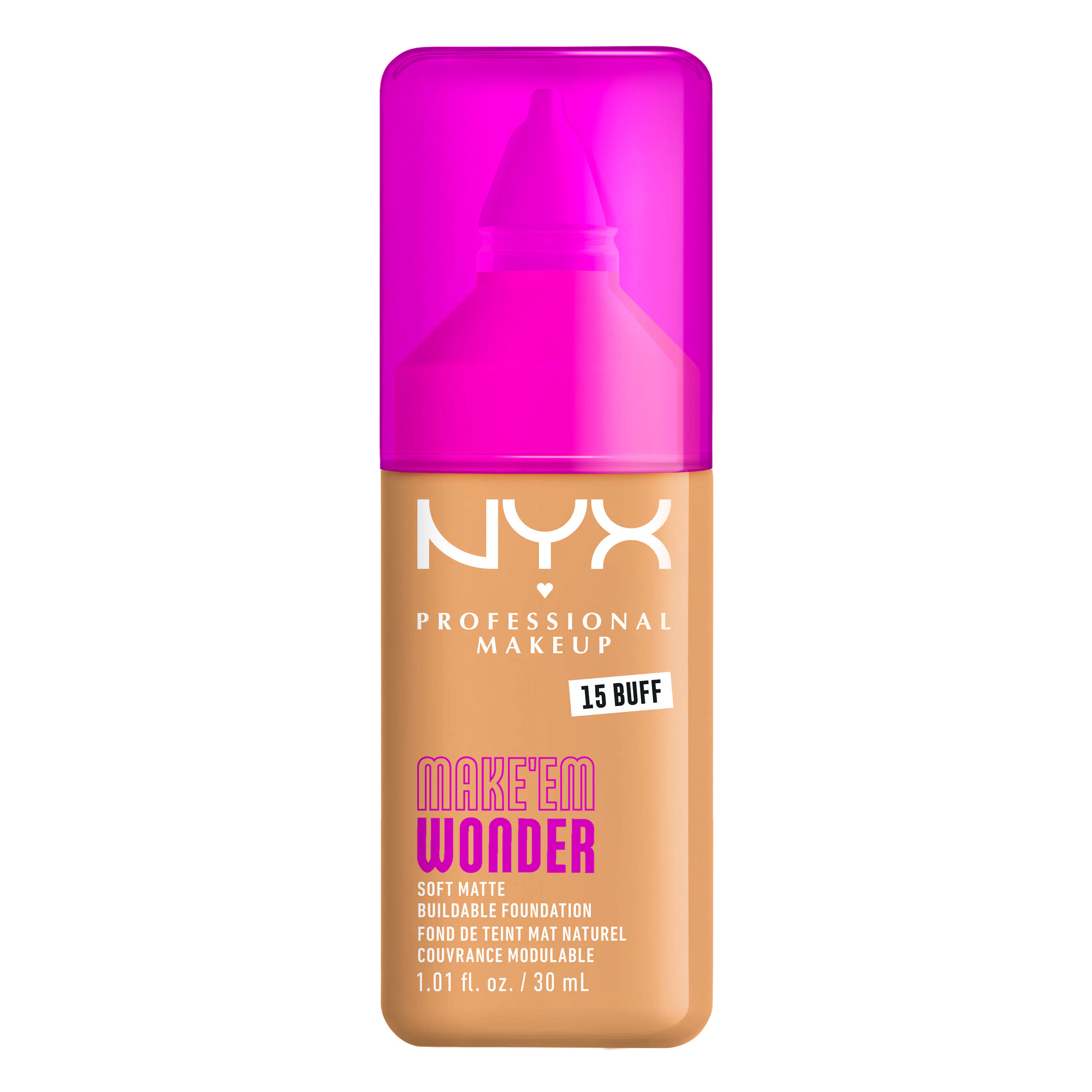NYX Professional Make-Up Make Em Wonder Foundation 15 Buff 30 ml