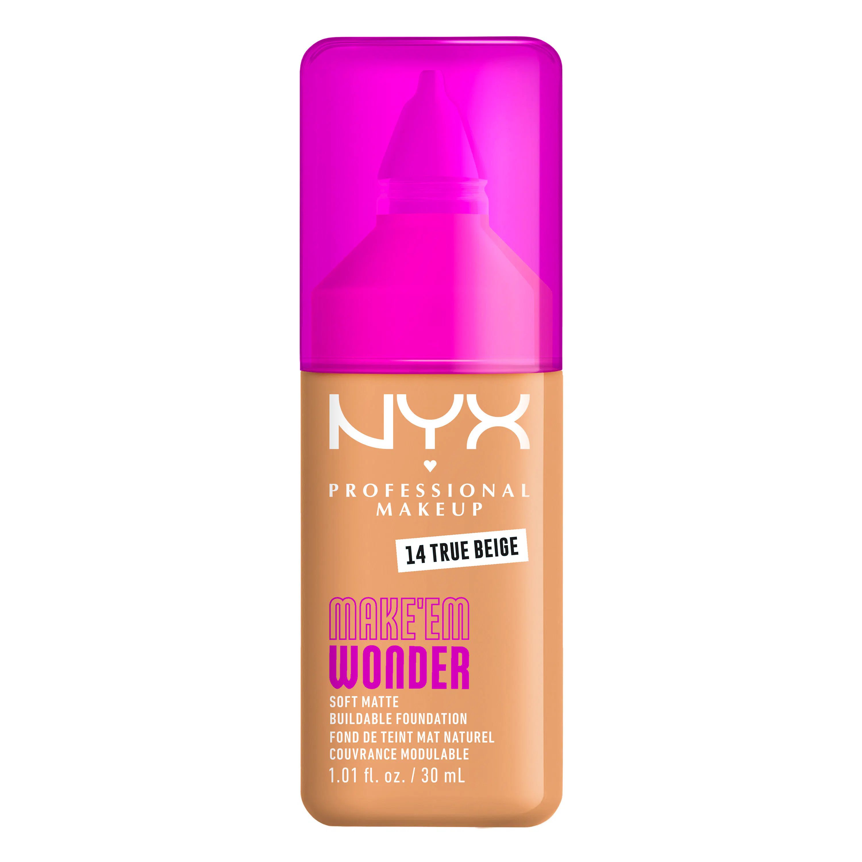 NYX Professional Make-Up Make Em Wonder Foundation 14 True Beige 30 ml