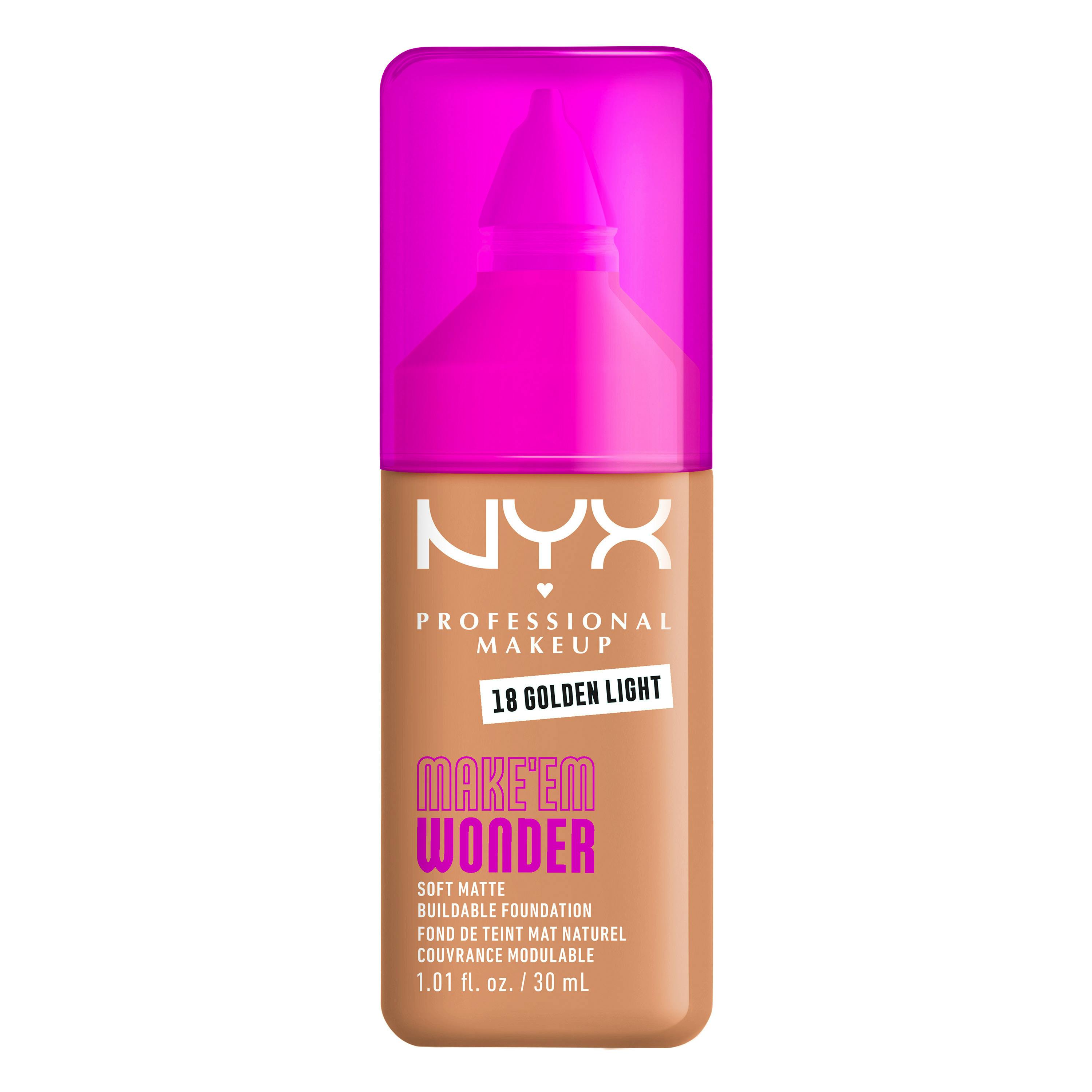 NYX Professional Make-Up Make Em Wonder Foundation 18 Golden Light 30 ml