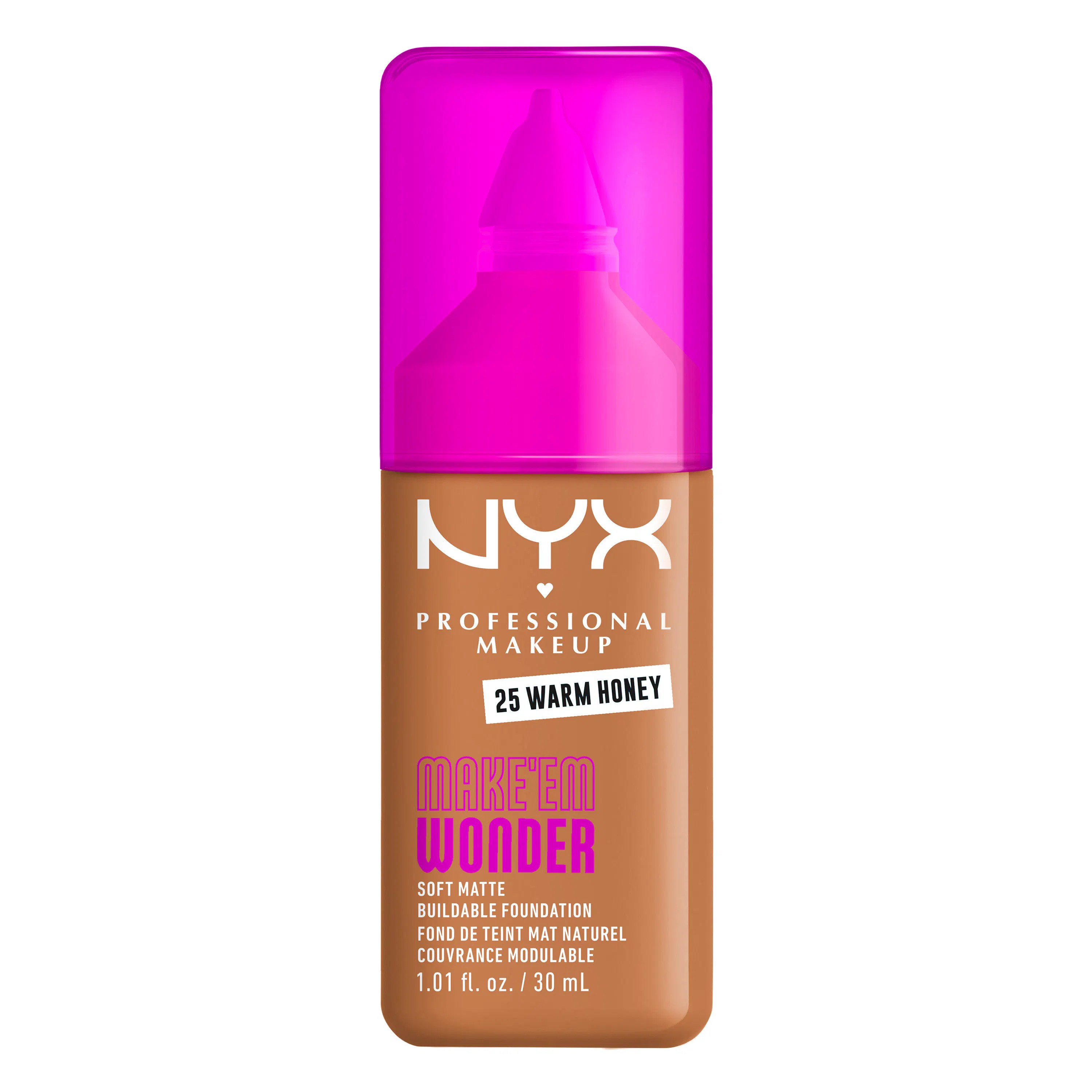 NYX Professional Make-Up Make Em Wonder Foundation 25 Warm Honey 30 ml