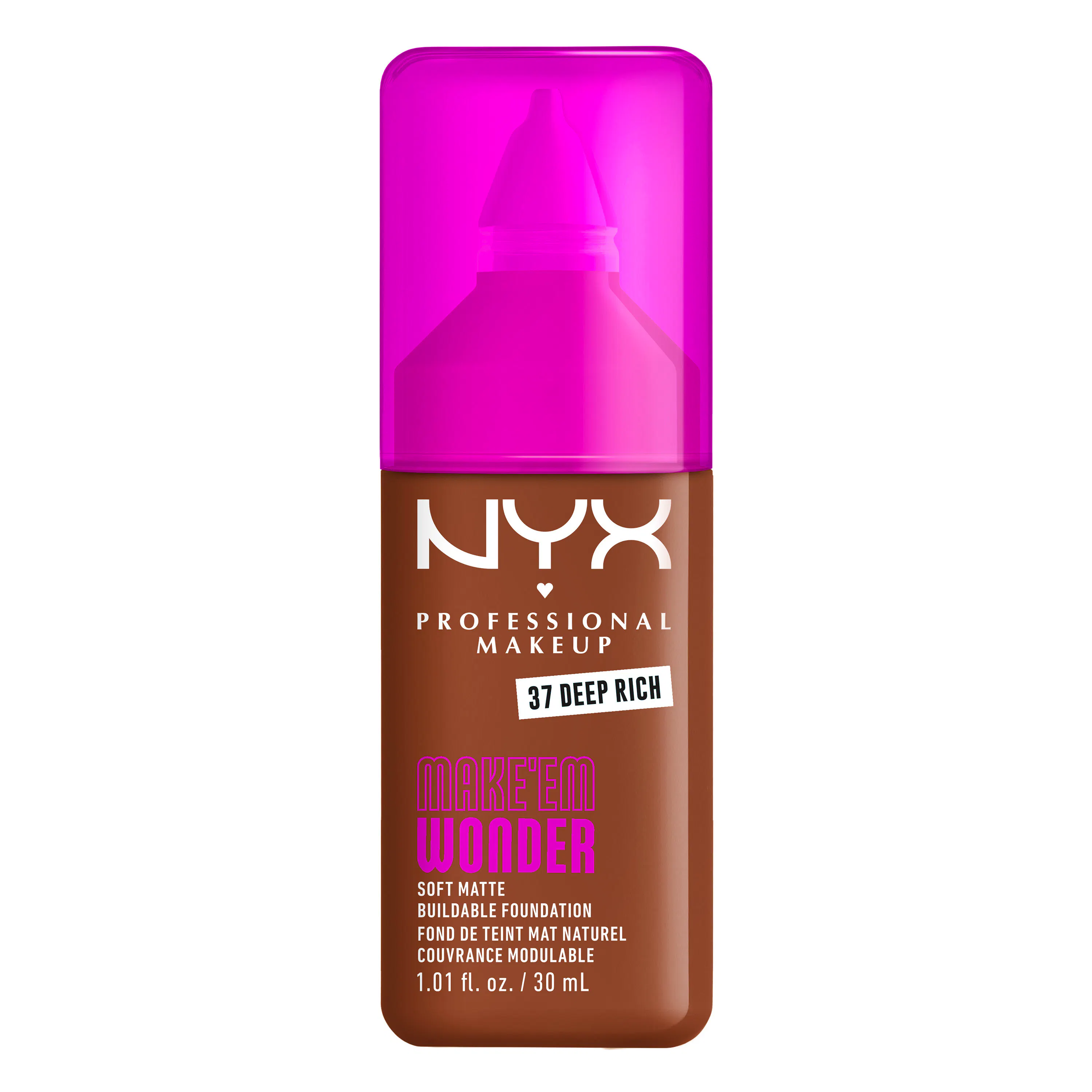 NYX Professional Make-Up Make Em Wonder Foundation 37 Deep Rich 30 ml