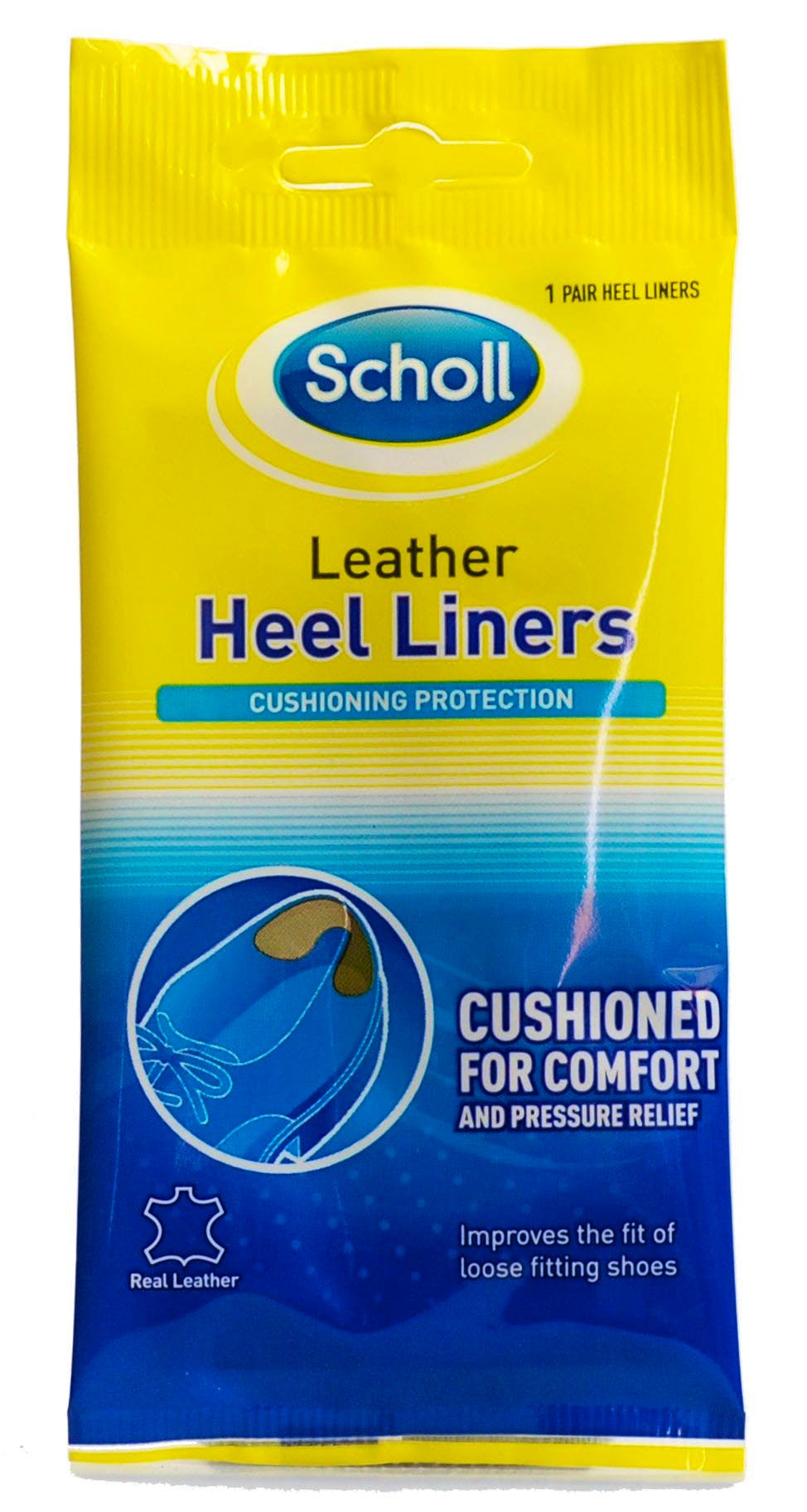 Scholl Leather Heel Liners 1 pair £2.99