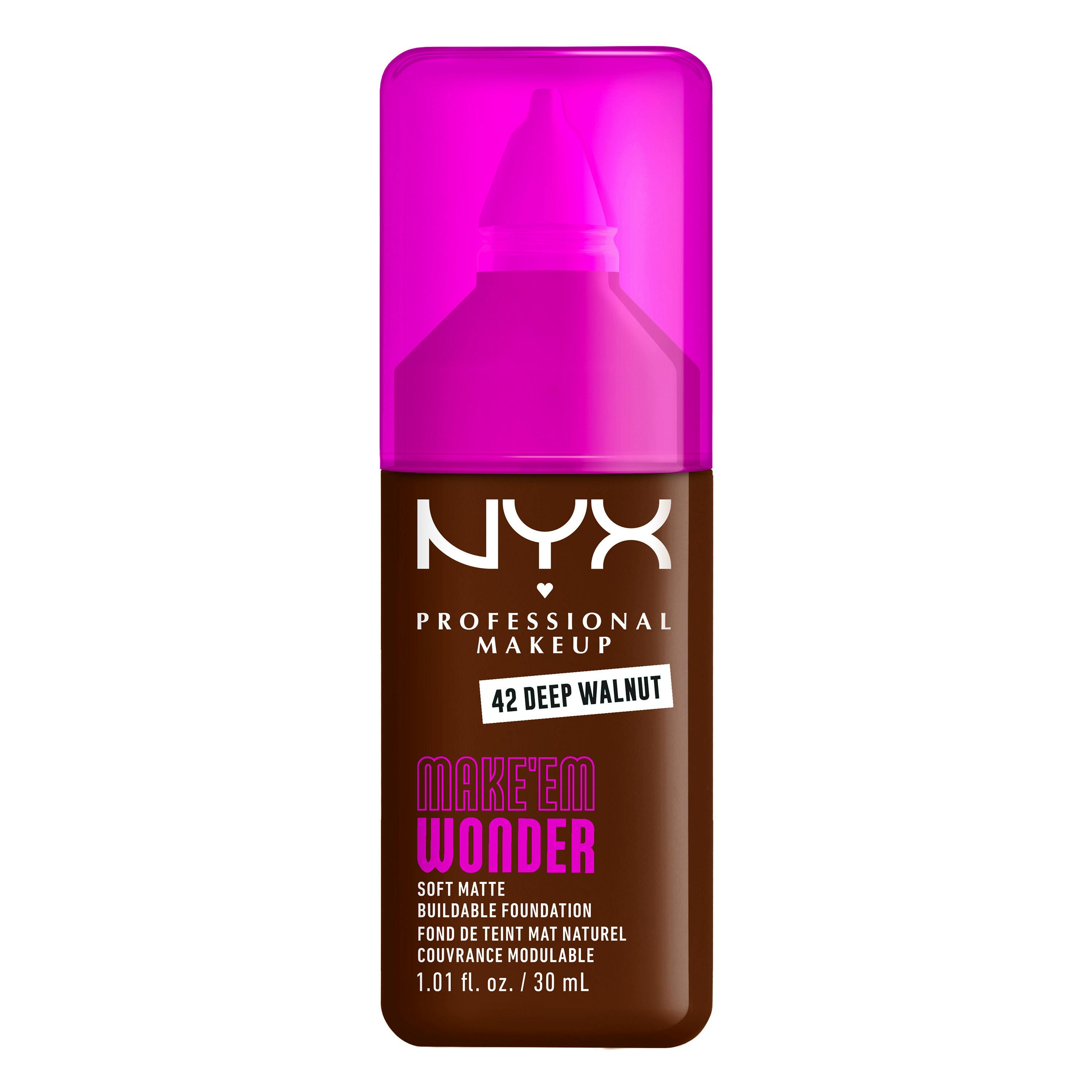 NYX Professional Make-Up Make Em Wonder Foundation 42 Deep Walnut 30 ml
