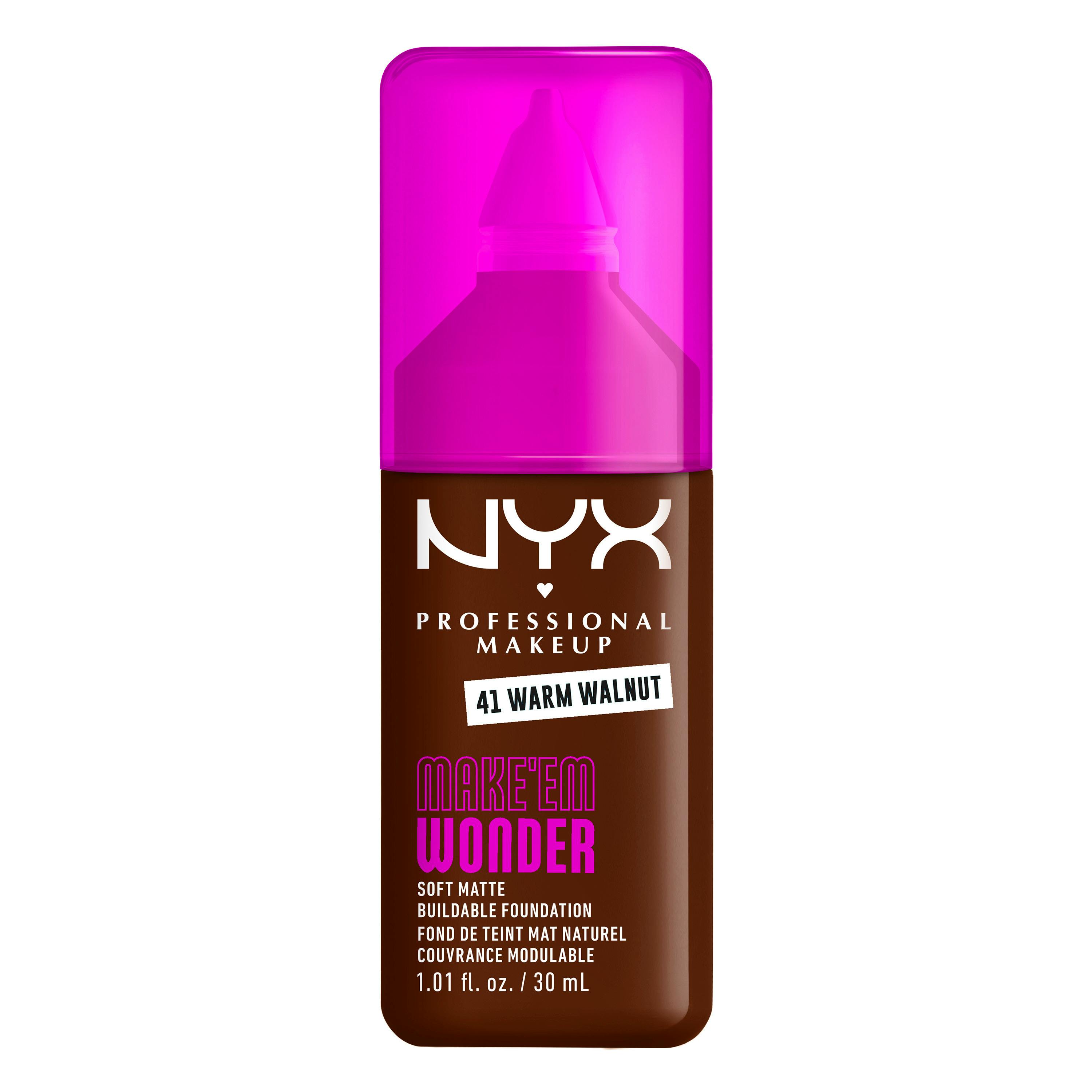 NYX Professional Make-Up Make Em Wonder Foundation 41 Warm Walnut 30 ml