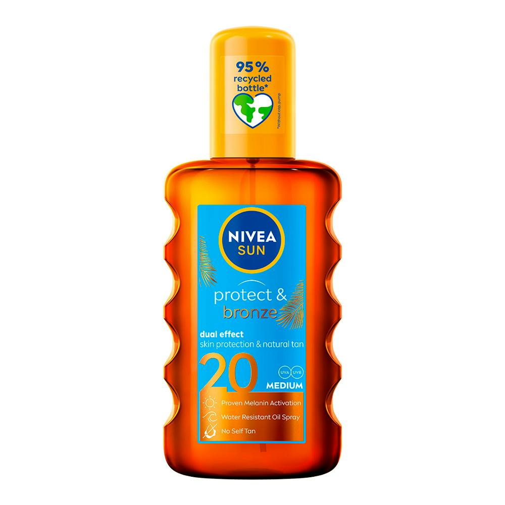NIVEA Sun Protect & Bronze Oil Spray SPF20 200 ml