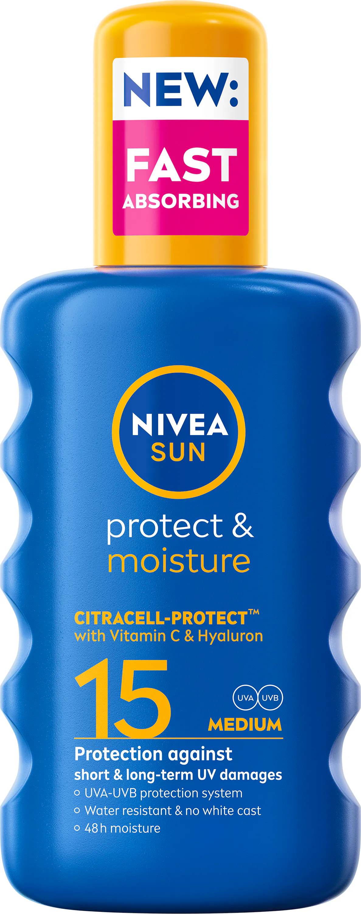 NIVEA Sun Protect & Moisture Sun Spray SPF15 200 ml