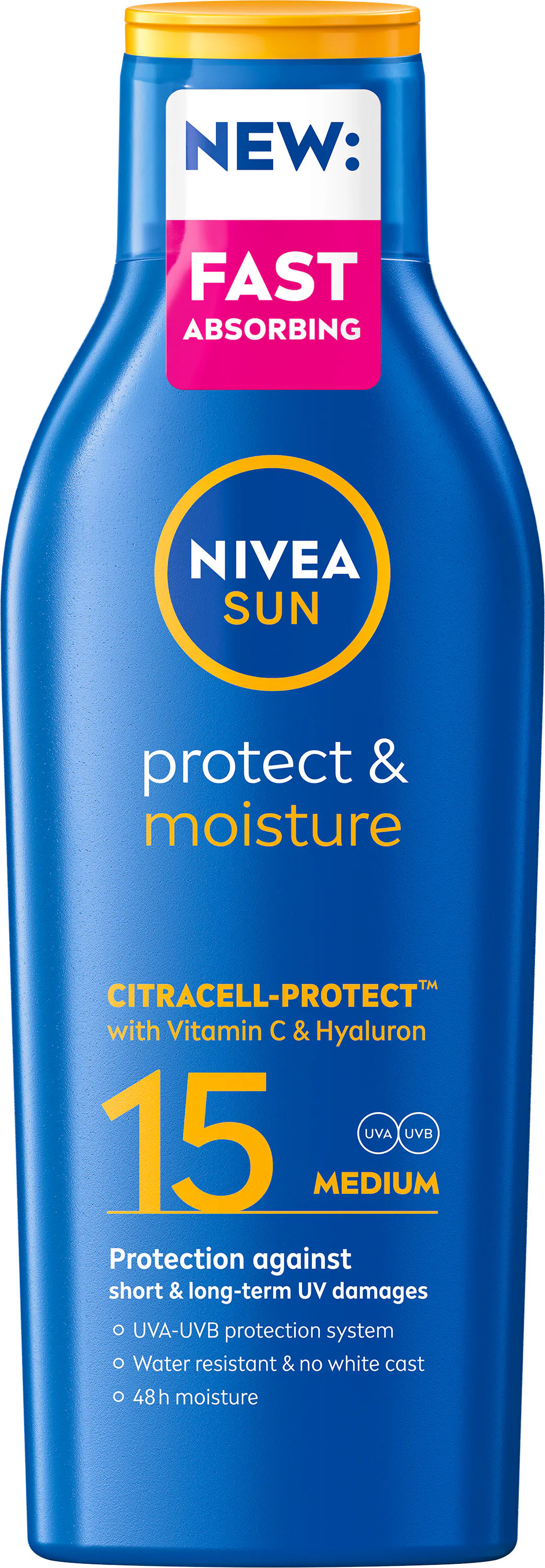 NIVEA Sun Protect & Moisture Sun Lotion SPF15 200 ml