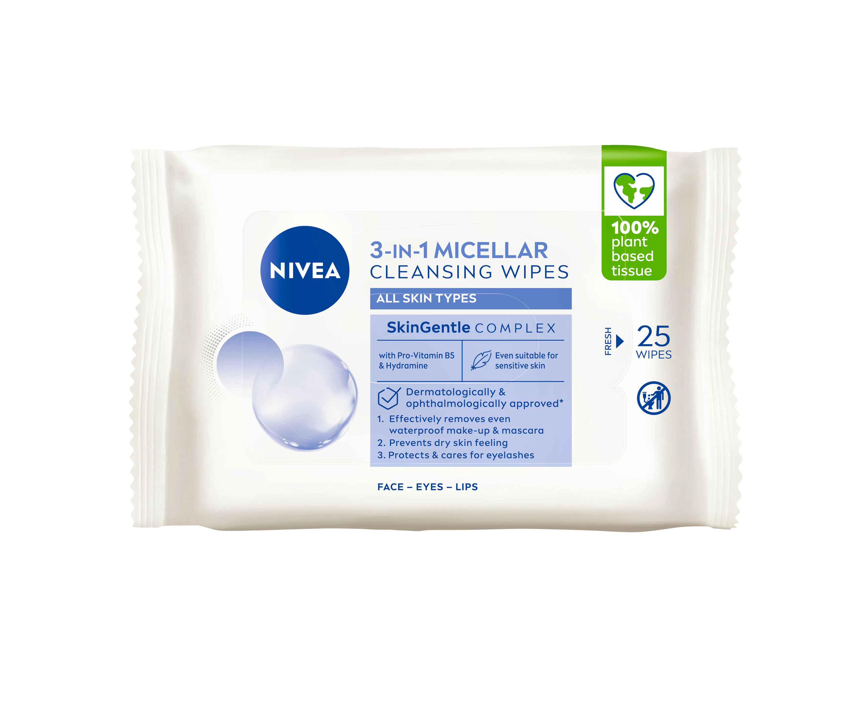 NIVEA Micellar All In One Cleansing Wipes 25 pcs